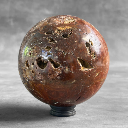 Wonderful Sphere of Red Jasper with a Custom Stand PS/532