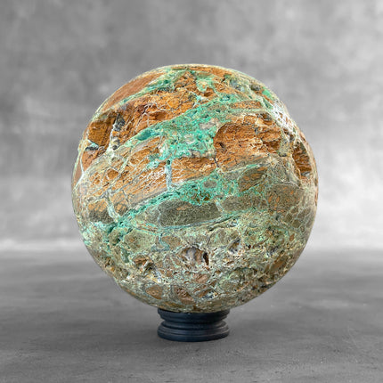 Wonderful Green Smithsonite Sphere on a Custom Stand PS/537