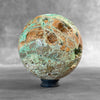 Wonderful Green Smithsonite Sphere on a Custom Stand PS/537