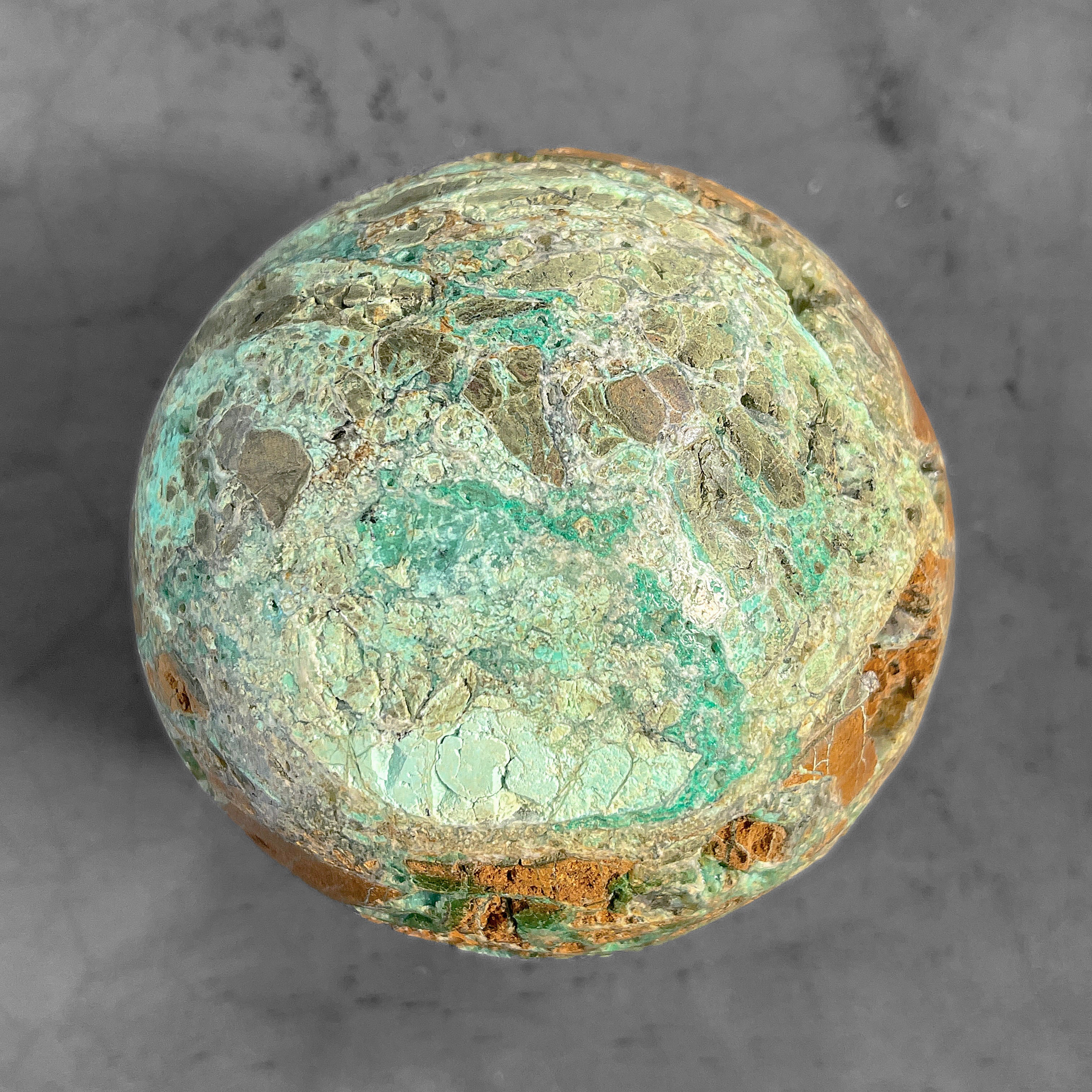 Wonderful Green Smithsonite Sphere on a Custom Stand PS/537