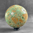 Wonderful Green Smithsonite Sphere on a Custom Stand PS/542