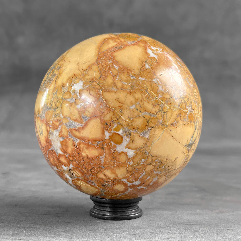 Wonderful Maligano Jasper Sphere on a Custom Stand PS/540