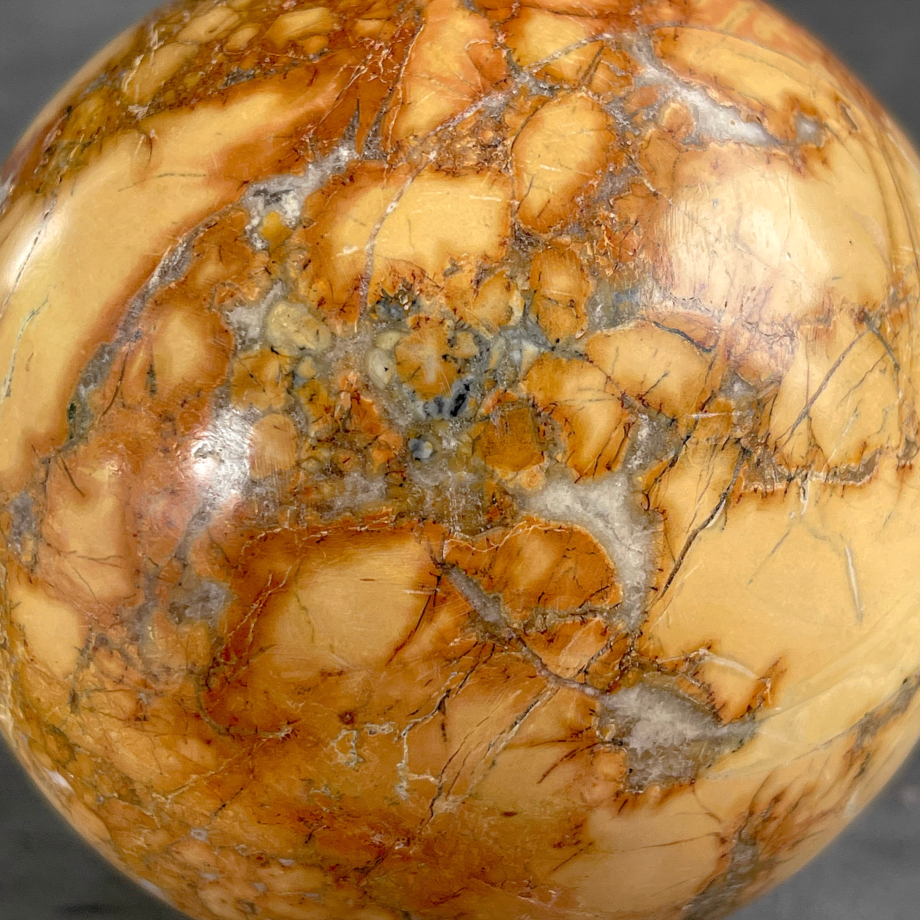 Wonderful Maligano Jasper Sphere on a Custom Stand PS/540