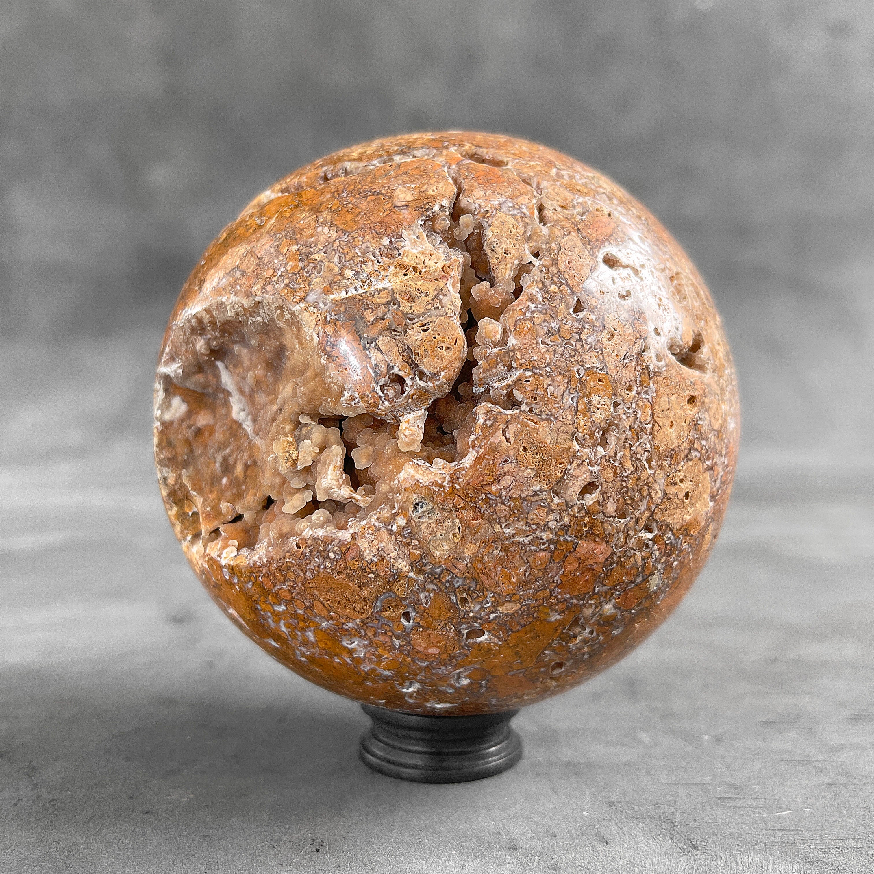 Wonderful Sphere of Red Jasper with a Custom Stand PS/544