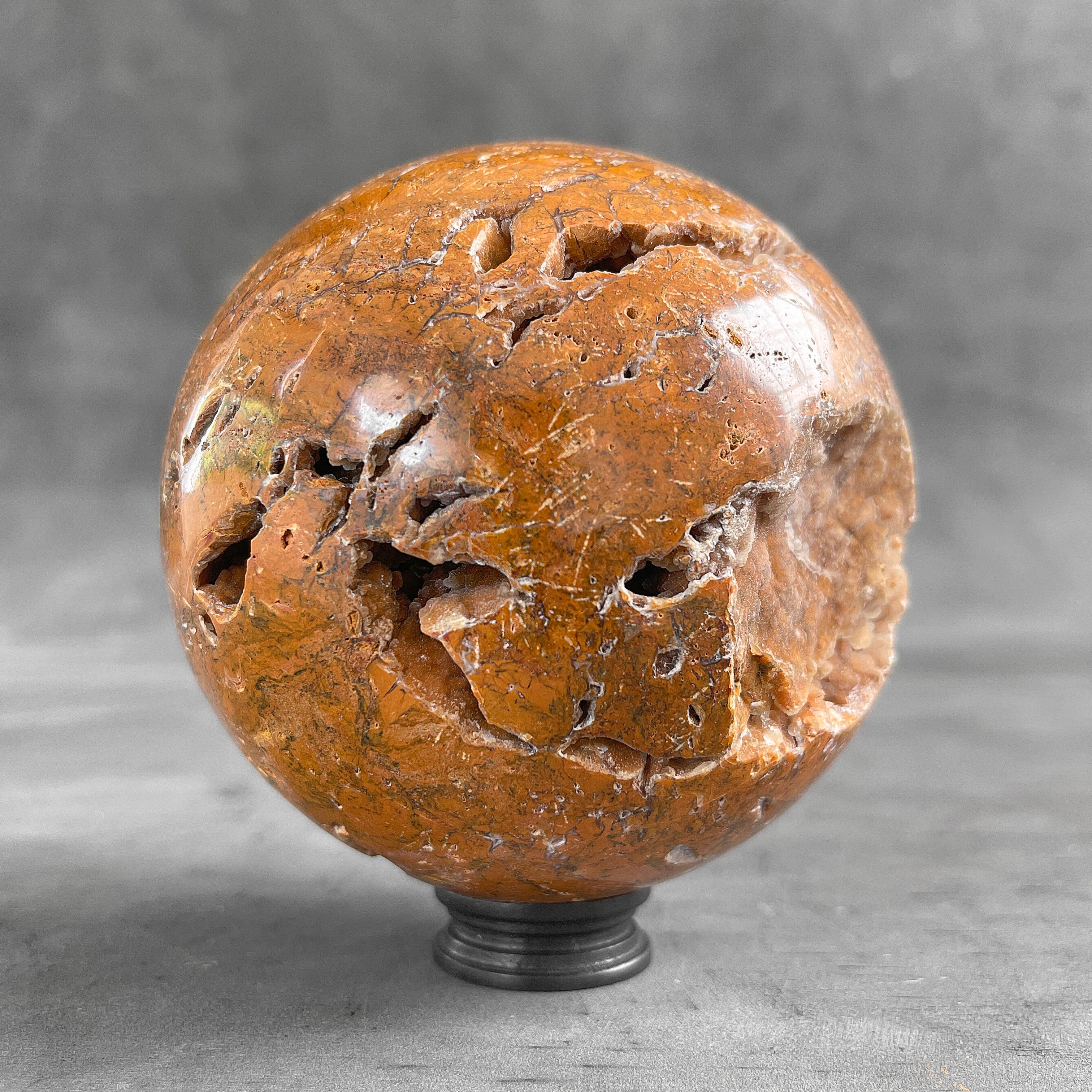 Wonderful Sphere of Red Jasper with a Custom Stand PS/544