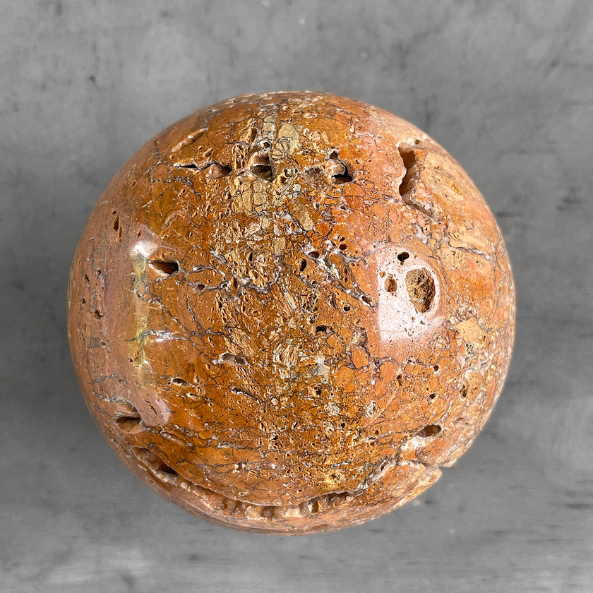 Wonderful Sphere of Red Jasper with a Custom Stand PS/544