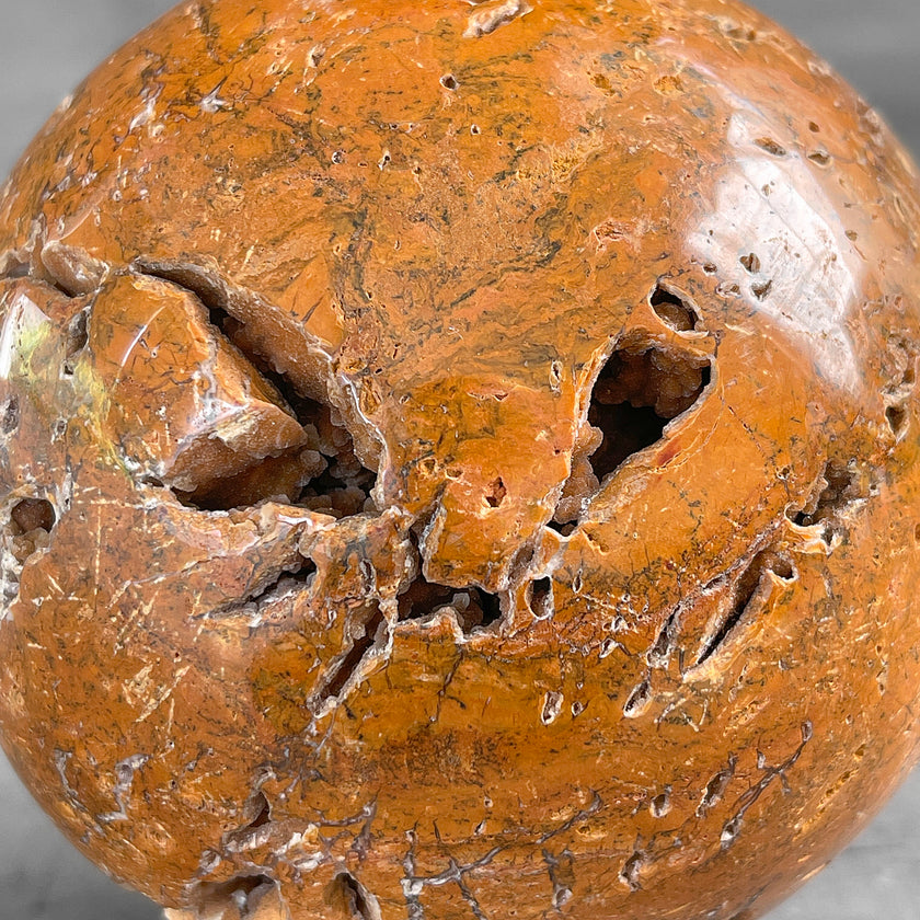 Wonderful Sphere of Red Jasper with a Custom Stand PS/544