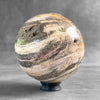 Wonderful Petrified Wood Sphere on a Custom Stand PS/571