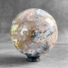 A Beautiful Sphere of Agatized Wood on Custom Stand PS/572