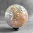 A Beautiful Sphere of Agatized Wood on Custom Stand PS/572