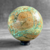 Wonderful Green Smithsonite Sphere on a Custom Stand PS/565