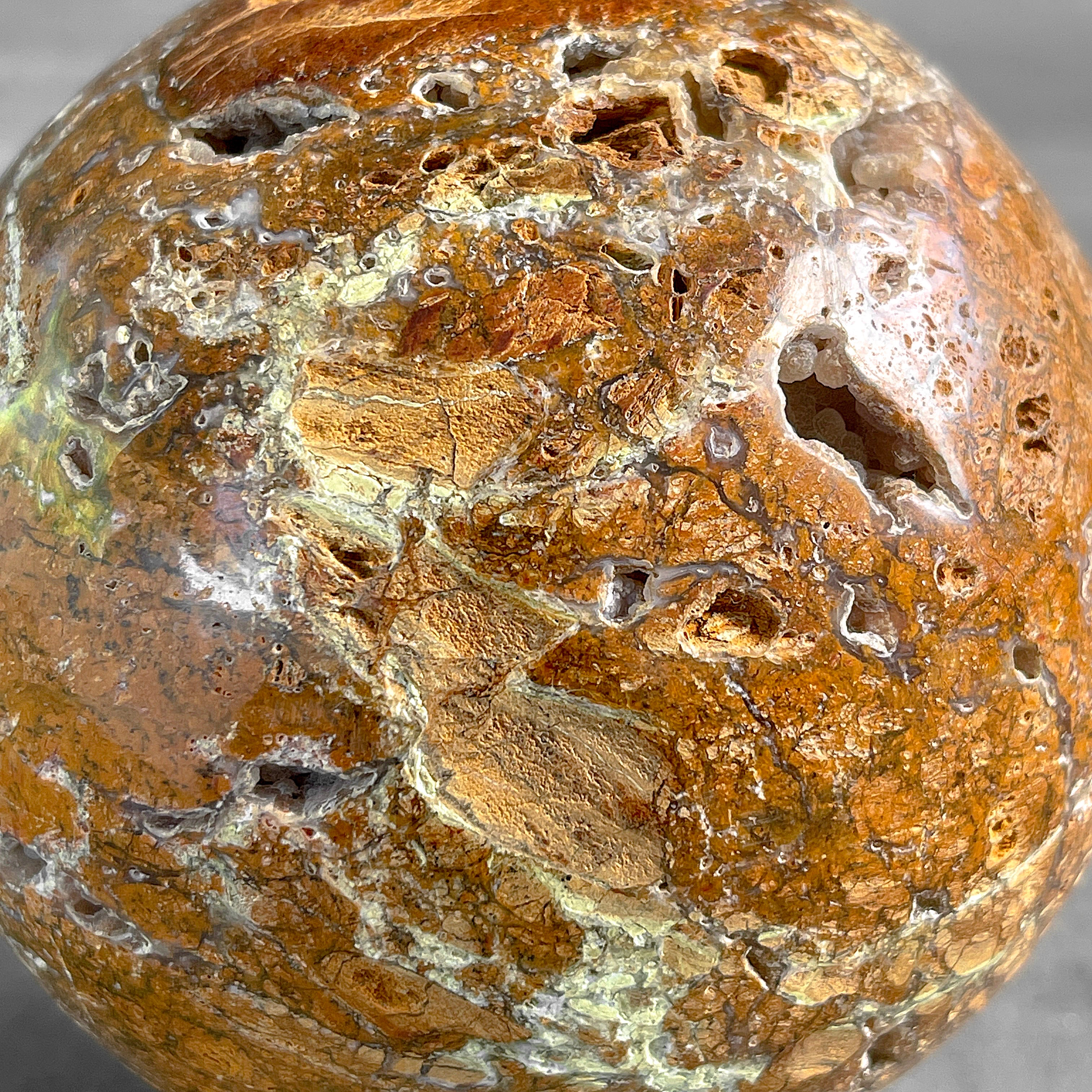 Wonderful Sphere of Red Jasper with a Custom Stand PS/566