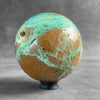 Wonderful Green Smithsonite Sphere on a Custom Stand PS/568