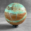 Wonderful Green Smithsonite Sphere on a Custom Stand PS/568