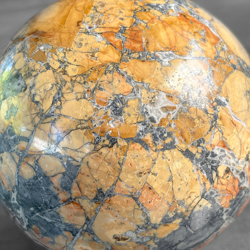 Wonderful Maligano Jasper Sphere on a Custom Stand PS/570
