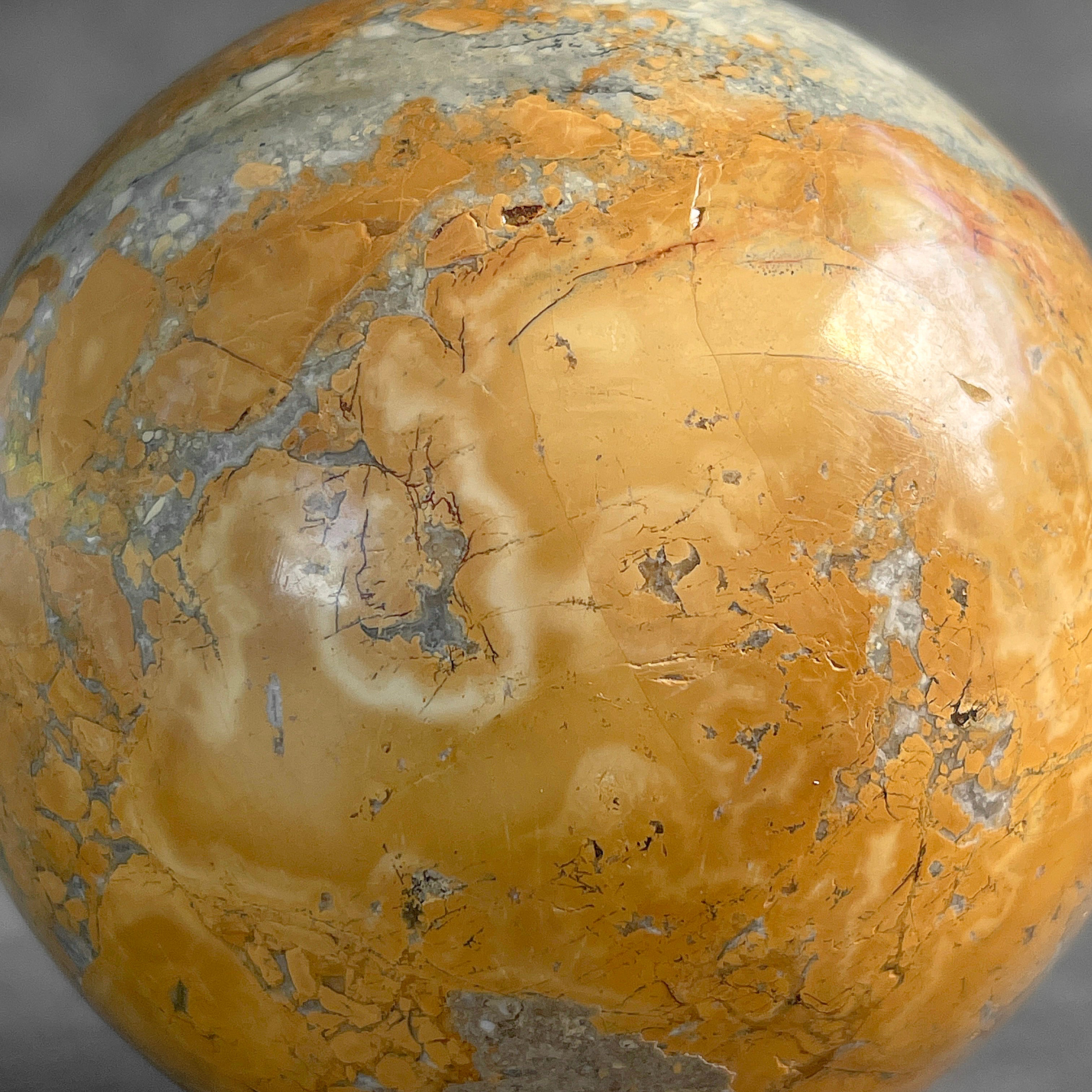 Wonderful Maligano Jasper Sphere on a Custom Stand PS/557