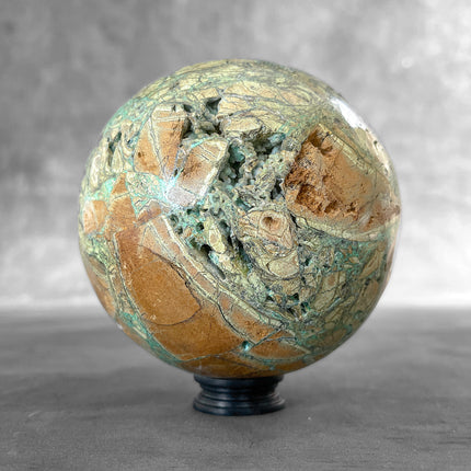 Wonderful Green Smithsonite Sphere on a Custom Stand PS/559