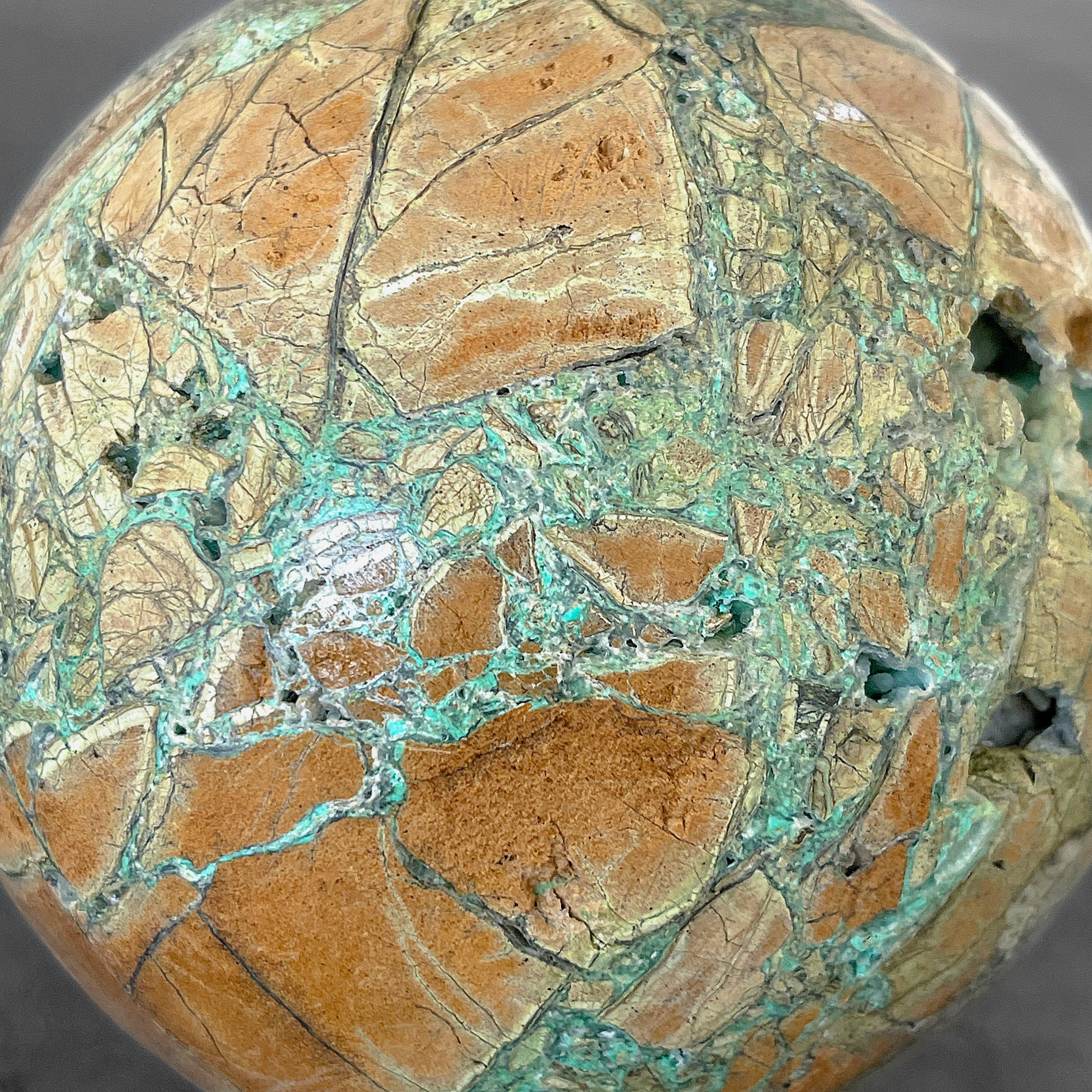 Wonderful Green Smithsonite Sphere on a Custom Stand PS/559