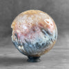 A Beautiful Sphere of Agatized Wood on Custom Stand PS/538