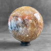 A Beautiful Sphere of Agatized Wood on Custom Stand PS/538