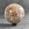 A Beautiful Sphere of Agatized Wood on Custom Stand PS/538