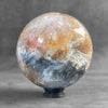 A Beautiful Sphere of Agatized Wood on Custom Stand PS/538