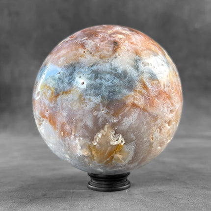 A Beautiful Lace Agate Sphere on a Custom Stand PS/564