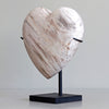 Wonderful Petrified Wood Heart-Shaped on a Custom Stand PWH/104