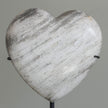 Wonderful Petrified Wood Heart-Shaped on a Custom Stand PWH/131