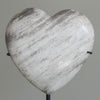 Wonderful Petrified Wood Heart-Shaped on a Custom Stand PWH/131