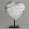 Wonderful Petrified Wood Heart-Shaped on a Custom Stand PWH/131