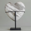 Wonderful Petrified Wood Heart-Shaped on a Custom Stand PWH/131