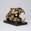 Polar Bear Skull Polished Bronze