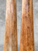 Pair of Natural Tusks on Stand – Rustic Tribal Decor, Bone Sculpture, African Style Accent - Tusk,A/043
