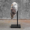 Stunning Heart Shape of Yellow Crystal Rock on a custom stand CH/011