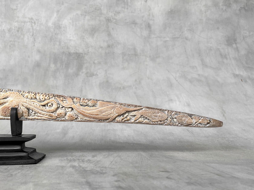 Carved Swordfish Marine carving O1/017