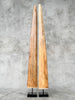 Pair of Natural Tusks on Stand – Rustic Tribal Decor, Bone Sculpture, African Style Accent - Tusk,A/042