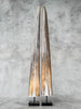 Pair of Natural Tusks on Stand – Rustic Tribal Decor, Bone Sculpture, African Style Accent - Tusk,A/042