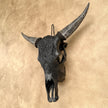 Fully carved cow skulls with Fern Carving Skull,A/178