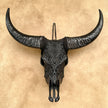 Black Carved Buffalo Skulls with Floral motif | Skull,A/172