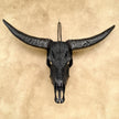 Black Carved Buffalo Skulls with Fern motif | Skull,A/174