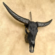 Black Carved Buffalo Skulls with Fern motif | Skull,A/174