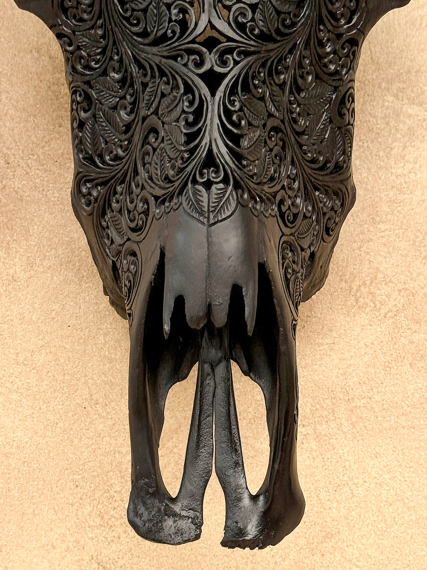 Bull Skull Carved Star Mandala - Skull,A/148