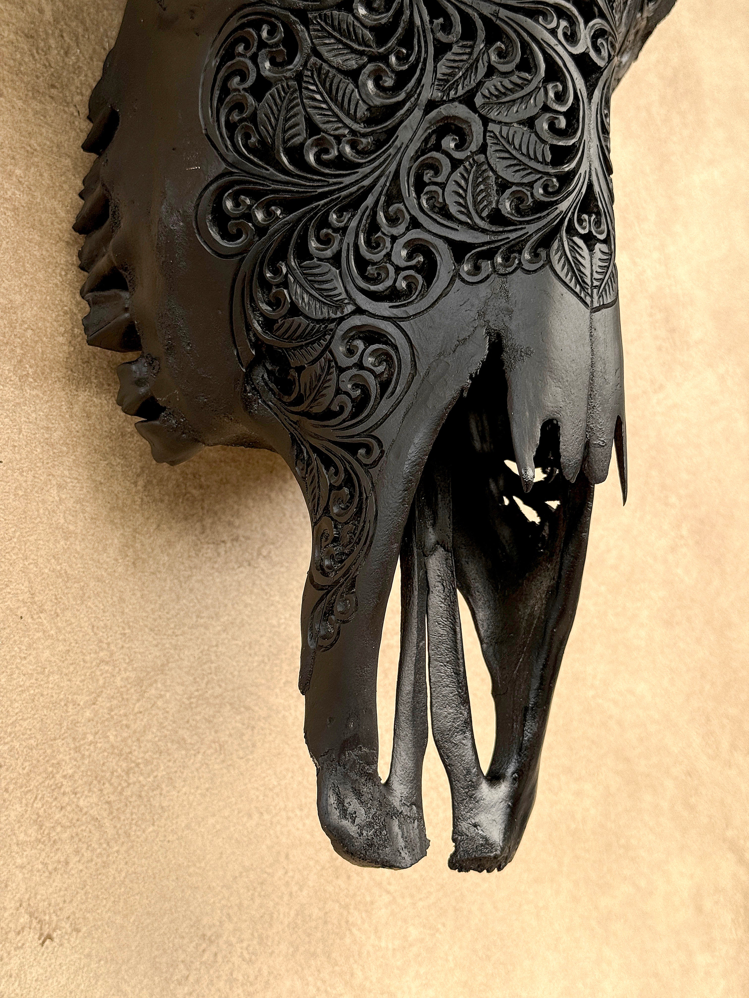 Bull Skull Carved Star Mandala - Skull,A/148