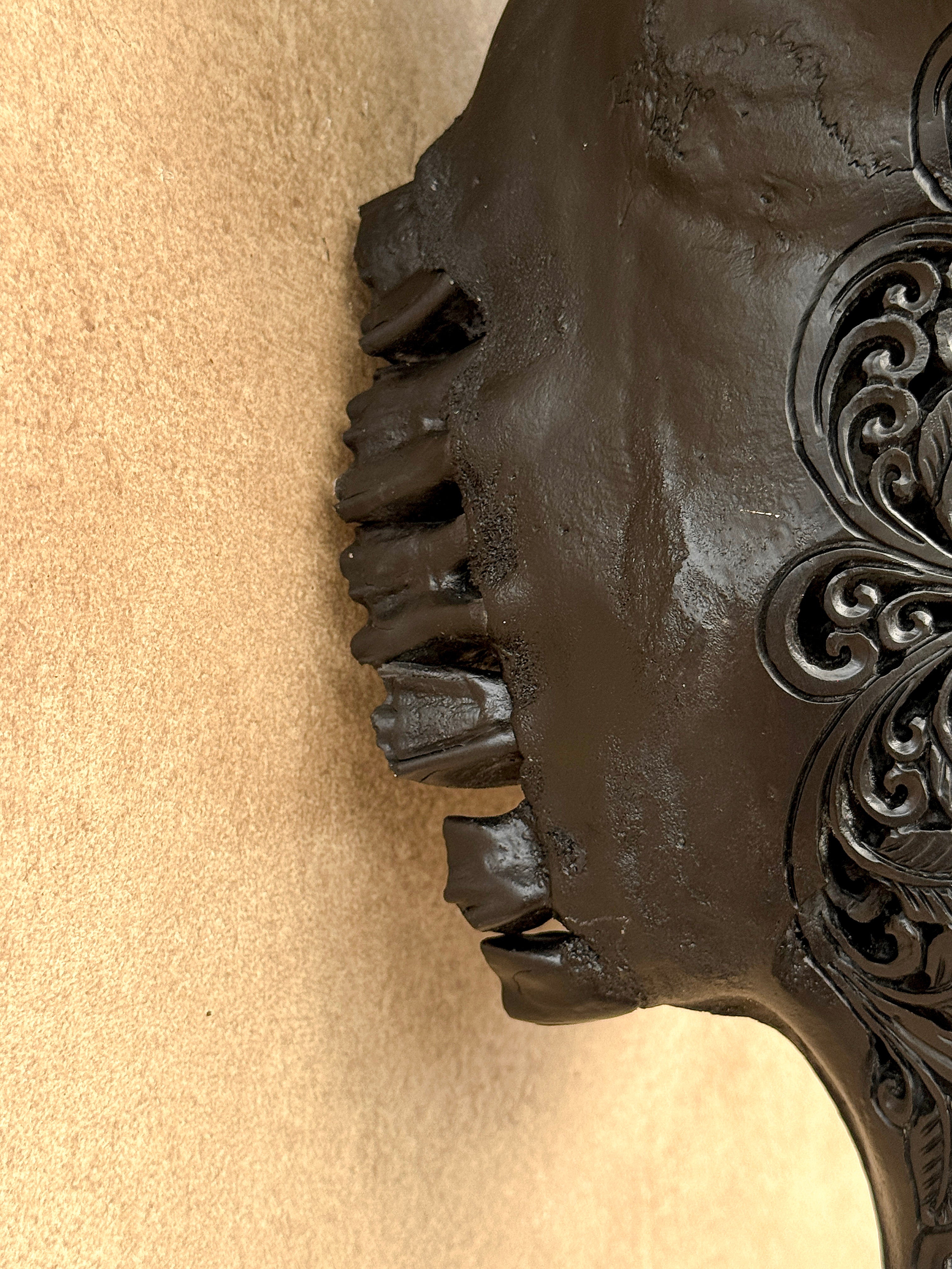 Bull Skull Carved Star Mandala - Skull,A/148