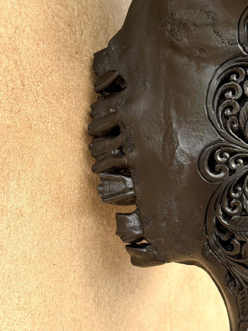 Bull Skull Carved Star Mandala - Skull,A/148