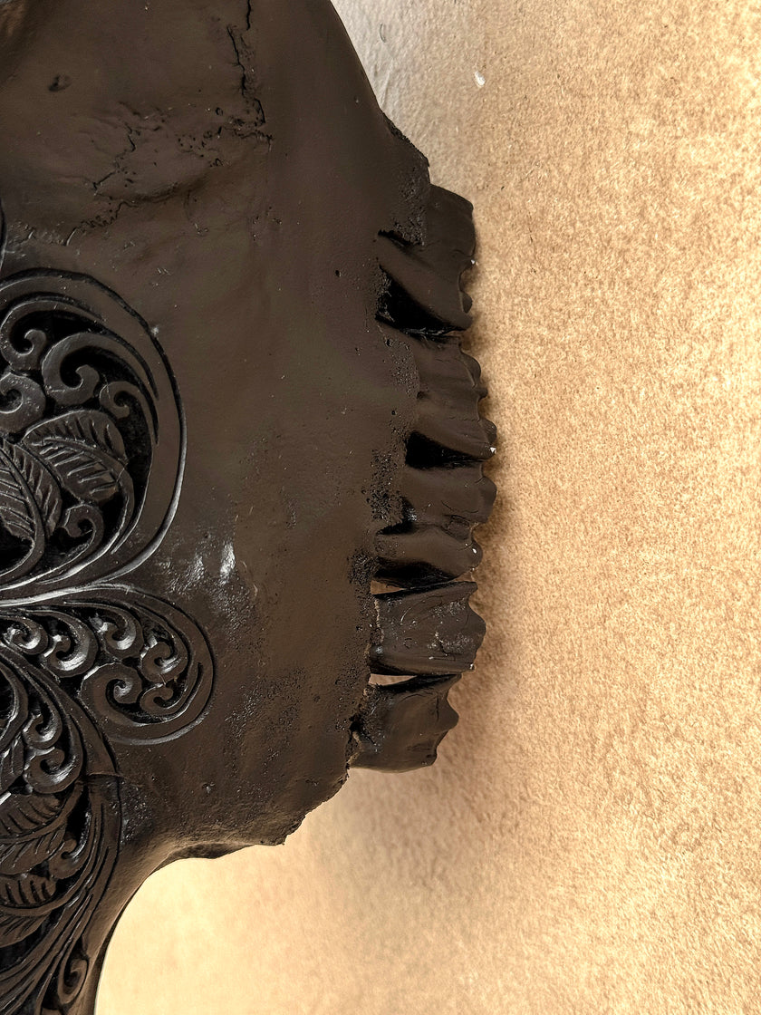 Bull Skull Carved Star Mandala - Skull,A/148