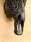 Bull Skull Carved Tradbal - Skull,A/147