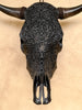 Bull Skull Carved Fern - Skull,A/146