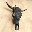 Bull Skull Carved Fern - Skull,A/146